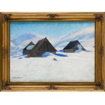 Alfred Terlecki (1883 Kielce - 1973 Zakopane), Hütten im Schnee, 1929