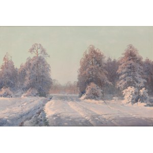 Wiktor Korecki (1890 Kamieniec Podolski - 1980 Milanówek near Warsaw), Winter Afternoon