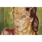 Maria Melania Mutermilch Mela Muter (1876 Warschau - 1967 Paris), Porträt eines Mädchens in rosa Bluse, um 1950