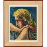 Shimon (Shamay) Mondzain (Mondszajn) (1890 Chelm - 1979 Paris), Portrait of a woman in a yellow veil