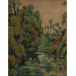 Michel Adlen (1898 Lutsk, Ukraine - 1980 Paris, Frankreich), Der Fluss Yerres (La riviere de Yerres), 1956