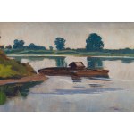 Stanislaw Czajkowski (1878 Warsaw - 1954 Sandomierz), Vistula near Morska, ca1948