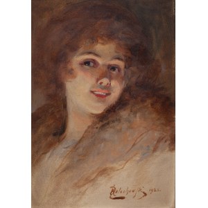 Kasper Żelechowski (1863 Klecza Dolna - 1942 Kraków), Portret damy, 1925