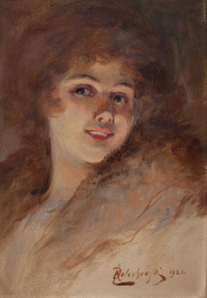 Kasper Żelechowski (1863 Klecza Dolna - 1942 Kraków), Portret damy, 1925