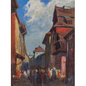 Stanisław Ignacy Poraj Fabijański (1865 Paris - 1947 Krakau), Über Kazimierz in Krakau