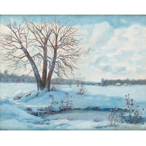 Leszek Stańko (1925 Sosnowiec - 2011 Katowice), Winterlandschaft