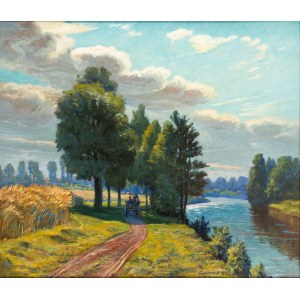 Michal Dobriak (1904 - 2001), On the Prosna River, 1950