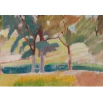 Marian Ludwik Nijinski (1910 Kraków - 1943 Kraków), Landschaft mit Bäumen, 1929 (?)