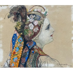 Tamara HANS-JAWORSKA (1918-2015), Woman in folk costume