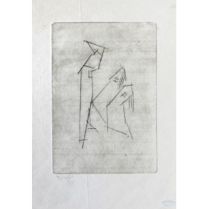 Lyonel Feininger (1871 New York - 1956 dort), Schriftzeichen, 1952