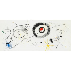 Joan Miró (1893 Barcelona - 1983 Palma de Mallorca), Prechod cez zrkadlo, 1963