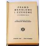 ROSENBLUTH- PRAWO WEKSLOWE I CZEKOWE Komentarz I-II wyd.1936