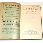 TECHNICKÝ A STAVEBNÍ KALENDÁŘ 1929-1930