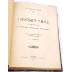 ZAŁĘSKI - O MASONII W POLSCE wyd. 1908