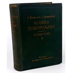 KORZONEK - KODEKS ZOBOWIĄZAŃ Komentarz t.II 1935r.
