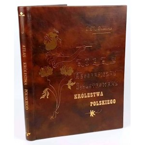 BAZEWICZ - GEOGRAFICKÝ ATLAS POLSKÉHO KRÁLOVSTVÍ vydaný v roce 1907