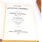 CHODŹKO- PISMA t.I-III vydáno ve Vilniusu 1880-1 panství šlechty