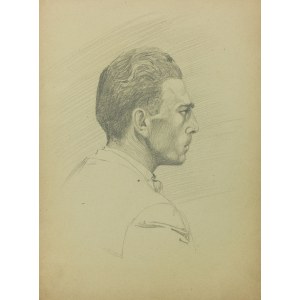 Ludwik MACIĄG (1920-2007), Portrait of a man in profile view