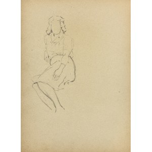 Ludwik MACIĄG (1920-2007), Skizze einer sitzenden Frau