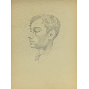 Ludwik MACIĄG (1920-2007), Sketch of a young man's head