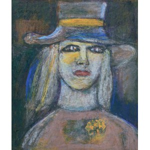 Eugeniusz TUKAN-WOLSKI (1928-2014), Popiersie kobiety w kapeluszu