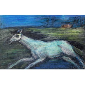 Eugeniusz TUKAN-WOLSKI (1928-2014), A horse at the gallop