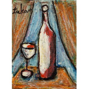 Eugeniusz TUKAN-WOLSKI (1928-2014), Still life with bottle and glass III