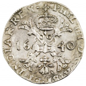 Niderlandy Hiszpańskie, Brugia. Patagon 1640. Filip IV (1621-1665)