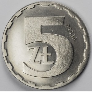 PRL. SAMPLE Nickel. 5 zl. 1979.