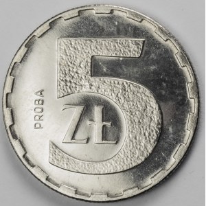 PRL. PROBE Nickel. 5 zl. 1989.