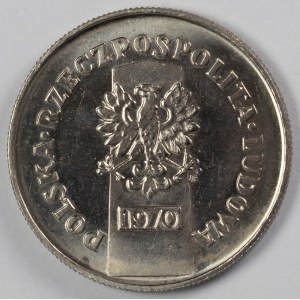 PRL. SAMPLE Nickel. 10 zl. RETURN TO THE MOTHERLAND, 1970.