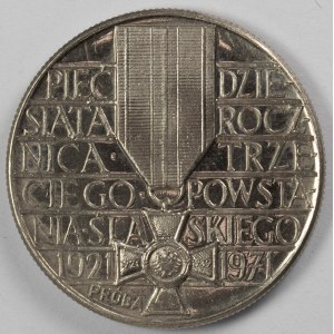 PRL. PROBE Nickel. 10 zl. DRITTER SCHLESISCHER AUFSTAND, 1971.