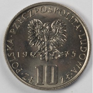 PRL. PROBE Nickel. 10 zl. PRUS, 1975.