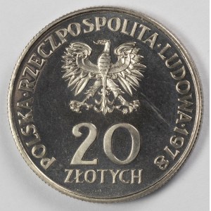 PRL. PRÓBA Nikiel. 20 zł. KONOPNICKA, 1978.