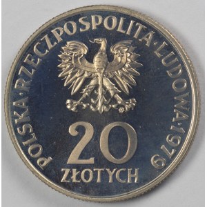 PRL. Miedzionikiel PROS. 20 zl. GESUNDHEITSZENTRUM FÜR KINDER, 1979.