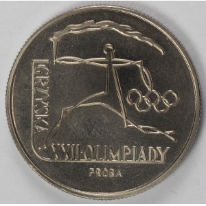 PRL. PROBE Nickel. 20 zl. SPIELE DER XXII OLYMPIADE, 1980.