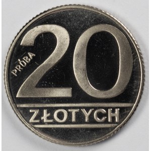 PRL. VZORKA Nikel. 20 zl., 1989.