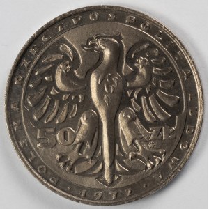 PRL. PROBE Nickel. 50 zl, 1972. CHOPIN.