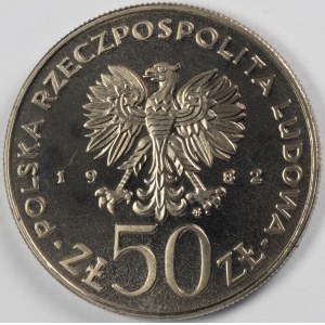 PRL. PROBE Nickel. 50 zl, 1982. BOLESŁAW III KRZYWOUSTY.