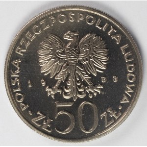 PRL. PROBE Nickel. 50 zl, 1983. JAN III SOBIESKI.