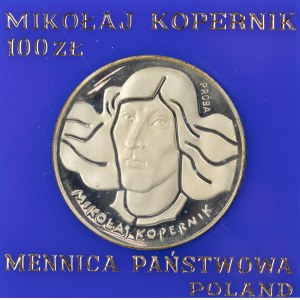PRL. PRÓBA Srebro. 100 zł, 1973. KOPERNIK.