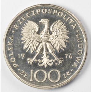 PRL. PROBE Nickel. 100 zl, 1976. puff.