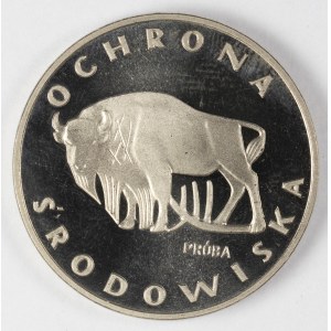 PRL. PROBE Nickel. 100 zl, 1977. bison.