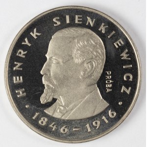 PRL. PROBE Nickel. 100 zl, 1977. SIENKIEWICZ.