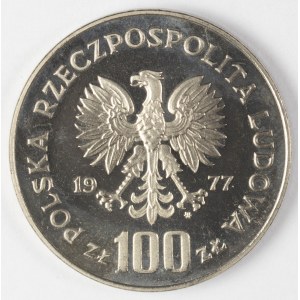 PRL. PROBE Nickel. 100 zl, 1977 REYMONT.