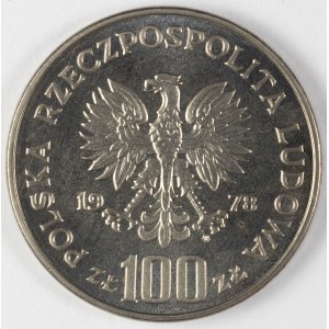 PRL. PROBE Nickel. 100 zl, 1978 - BÓBR.