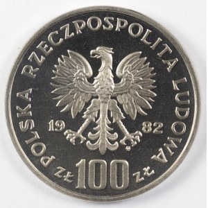 PRL. PRÓBA Nikiel. 100 zł, 1982. BOCIAN.