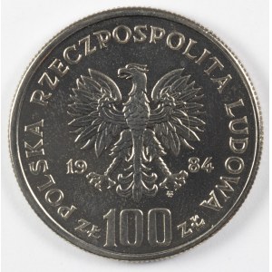 PRL. PRÓBA Nikiel. 100 zł, 1984. WITOS.