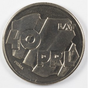 PRL. PRÓBA Nikiel. 100 zł, 1984. 40 LAT PRL.