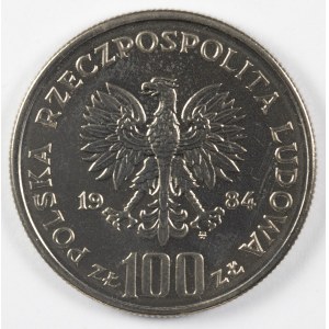 PRL. PRÓBA Nikiel. 100 zł, 1984. 40 LAT PRL.